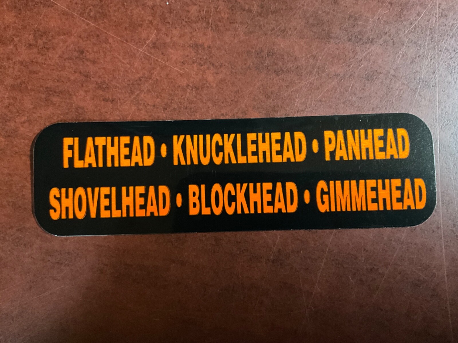 Motorcycle Sticker for Helmets or toolbox #529 Flathead Knucklehead Panhead Sho