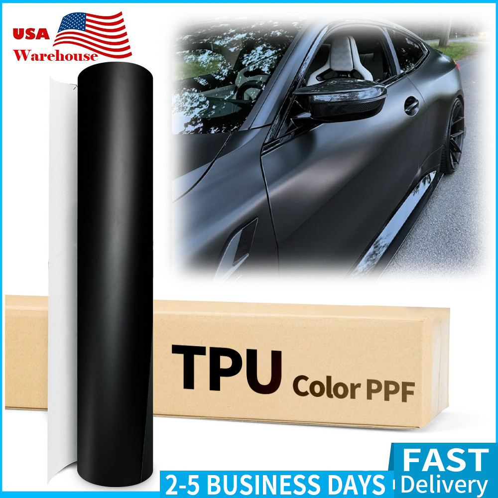 Genuine Matte Black Vinyl Wrap Car Auto Sticker Film Decal Bubble Free Sheet USA