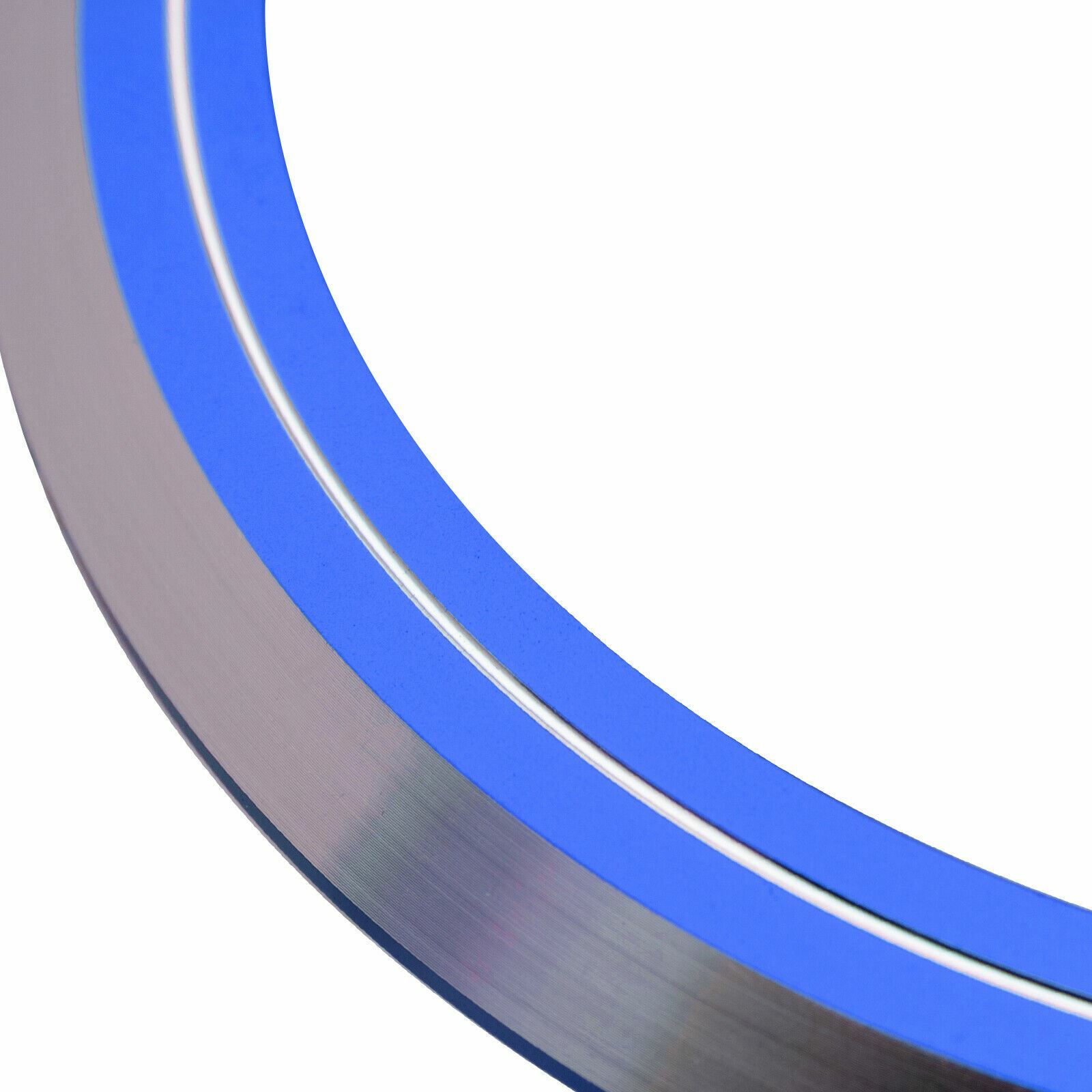 Blue Logo Decor Ring Trim For Jaguar F-Pace XE XF XJ Front Grille Feline Emblem