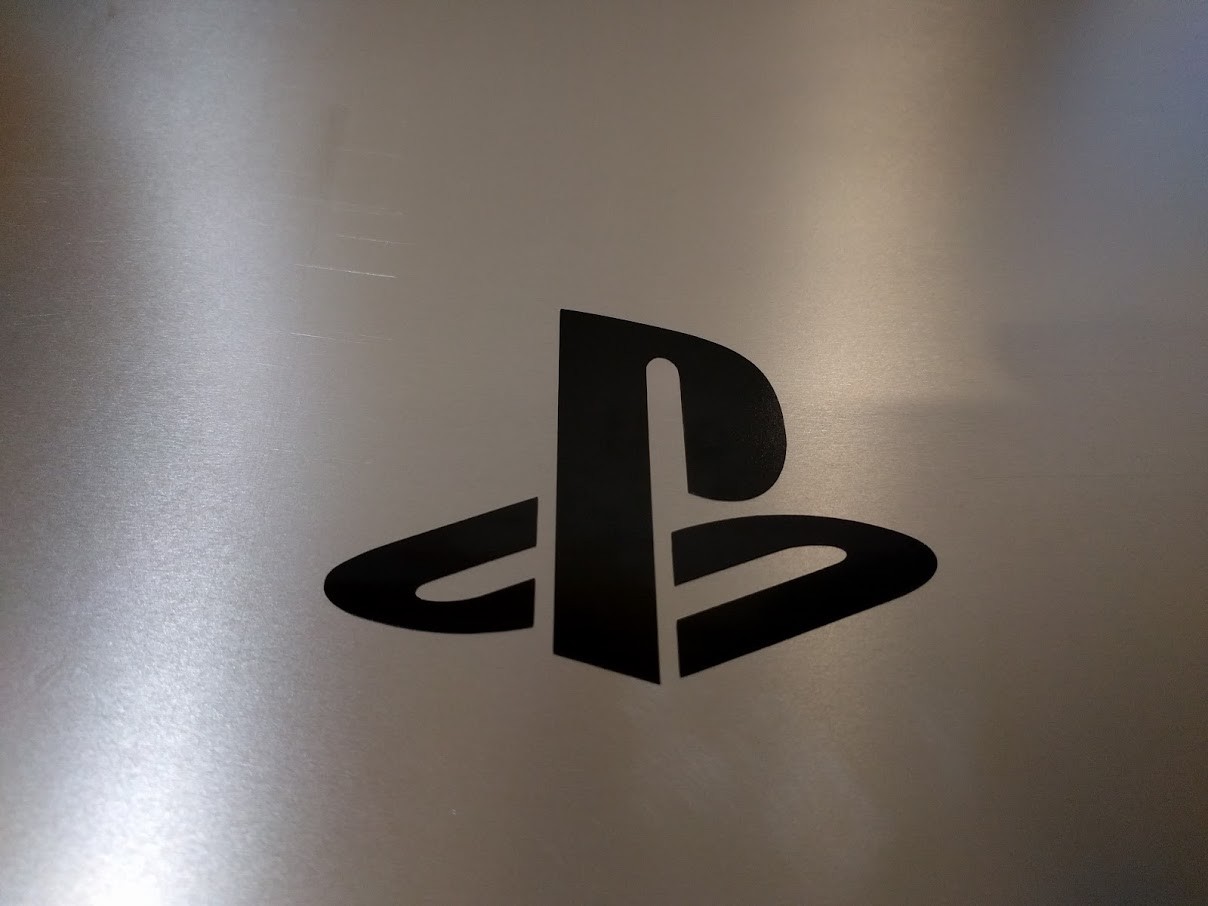 4 Pack V2 Playstation PS Vinyl Decal Sticker Gloss Black 2″ x 1.5″ (5cm x 4cm)