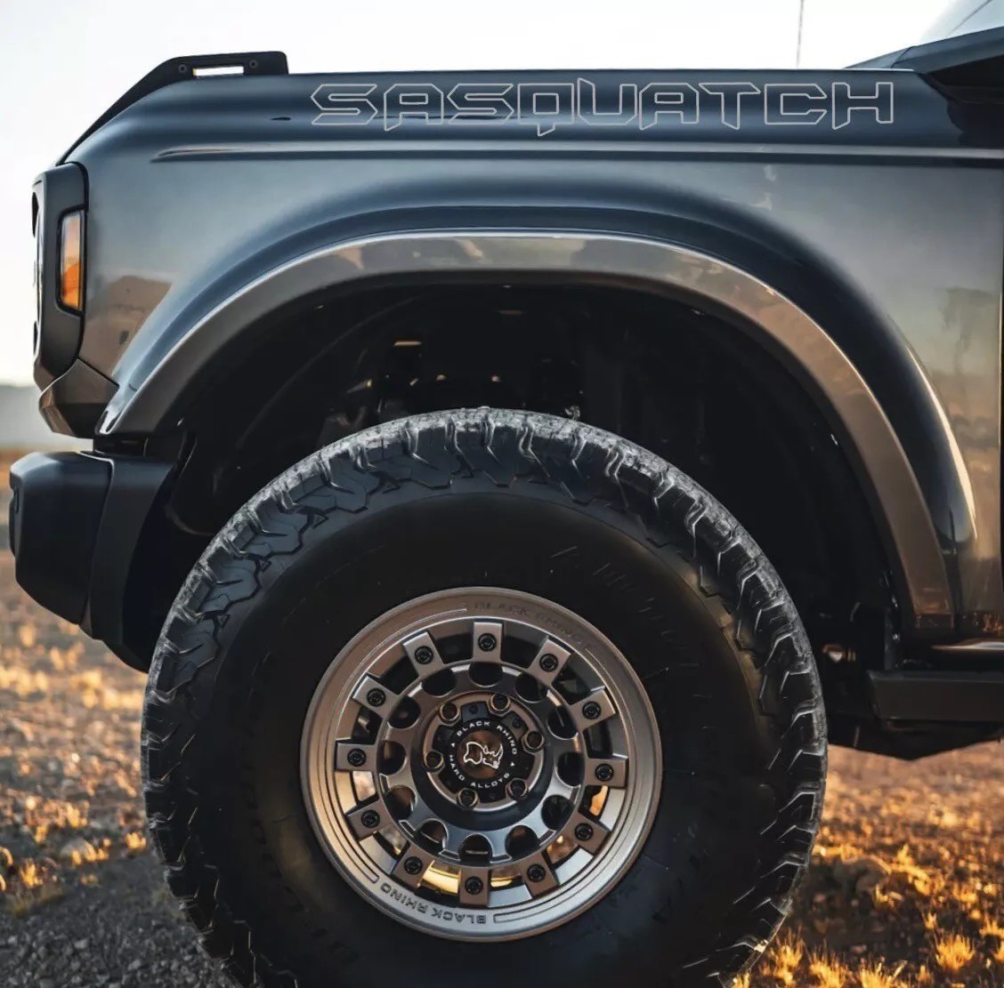 Custom Front Fender SASQUATCH Decals Set Ford Bronco 2021-2024 Graphics