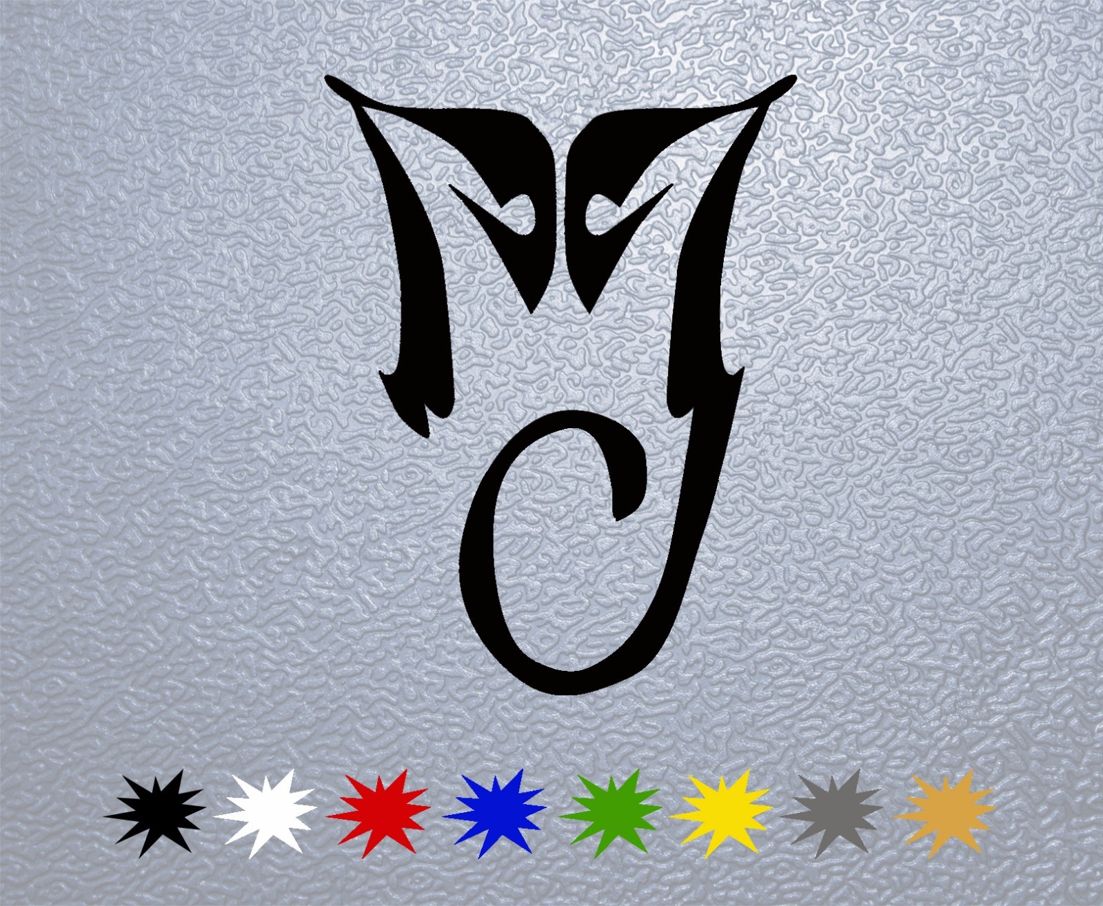STICKER PEGATINA DECAL VINYL MJ Michael Jackson Logo,Signature,Insignia