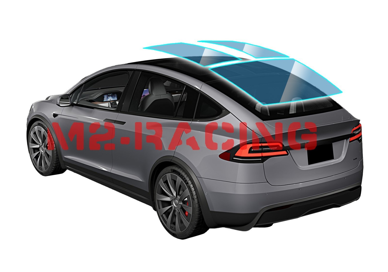 TPU Glass Sunroof Clear Bra VLT70% UV99% Block Windshield Sunshade Top Window