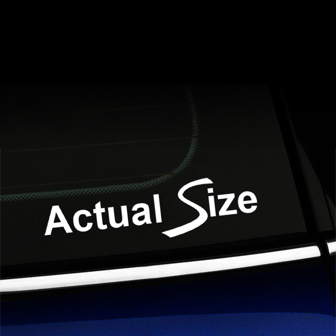 Actual Size – with swooping S for MINI Cooper S – Choose color