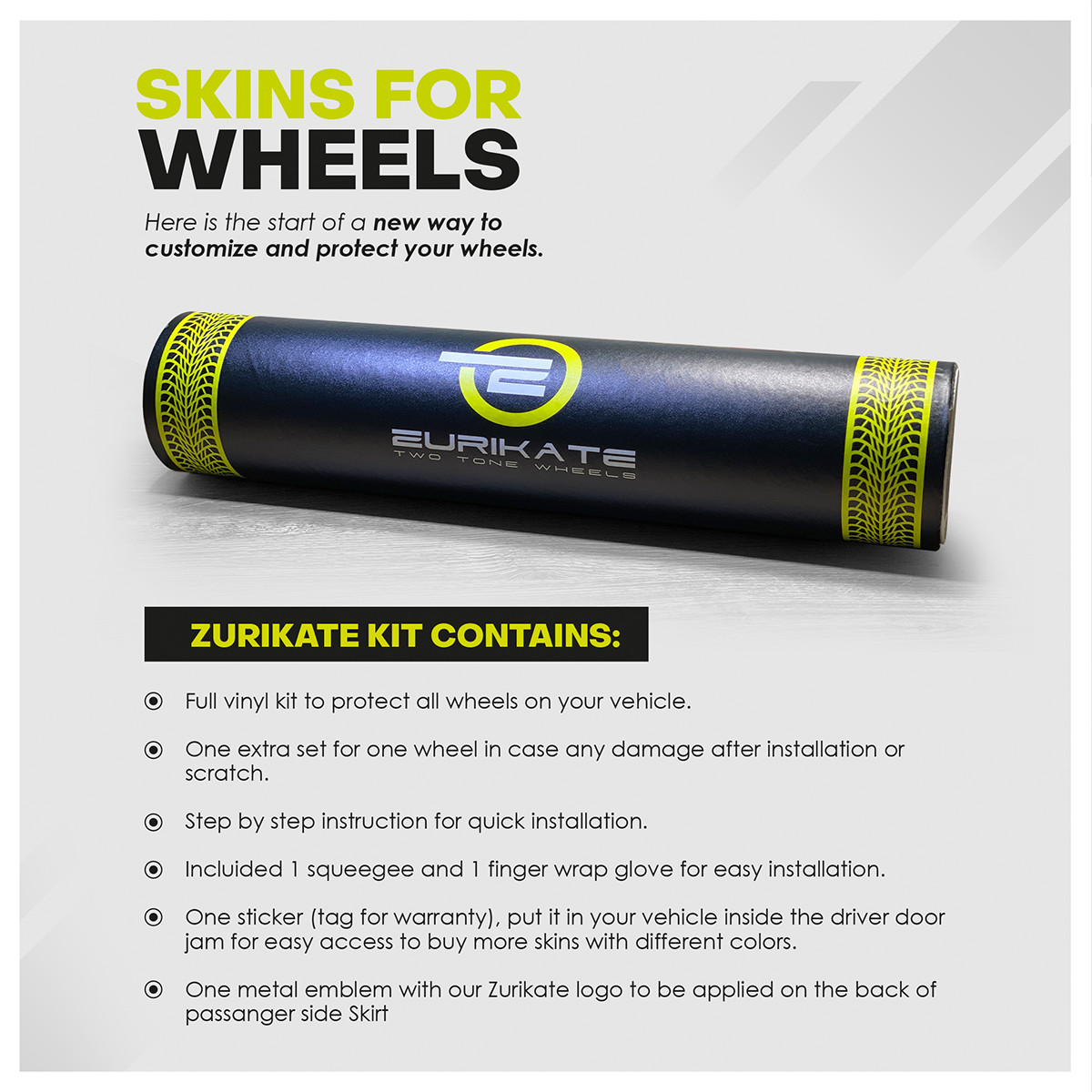 Skins for Wheels-Full Kit- 2016-2021 Lexus RX 350