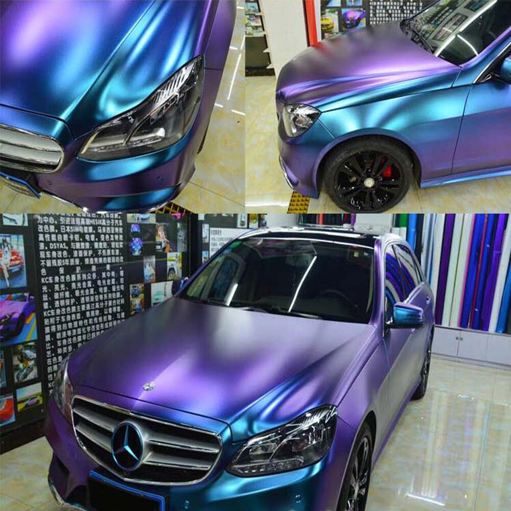 Gloss Chameleon Car Body Film Vinyl Wrap Sticker Decal Sheet Air Bubble Free DIY