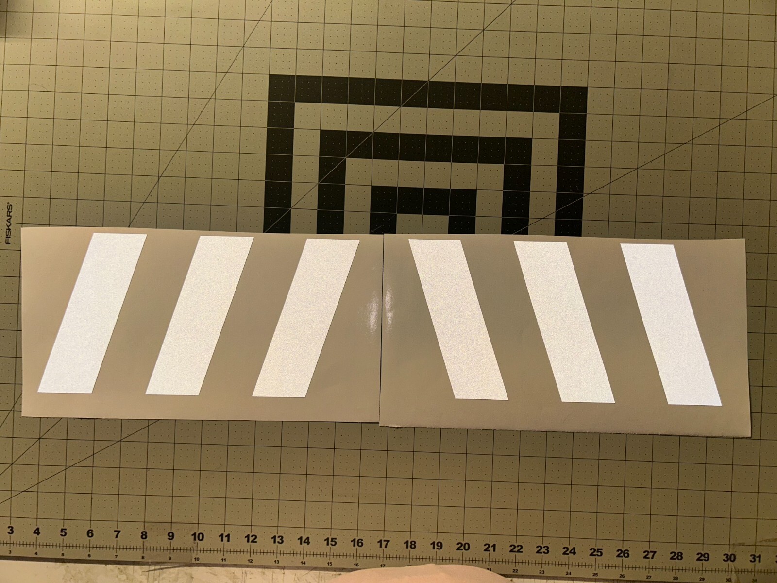Reflective Chevron Car Decal Set 12″ x 6″ (set of two)