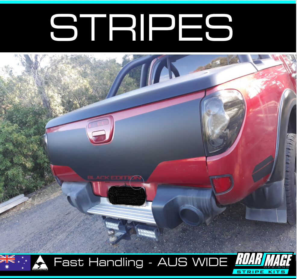 AM Triton tailgate decal fit 2006-2014 MITSUBISHI wrap stripes sticker