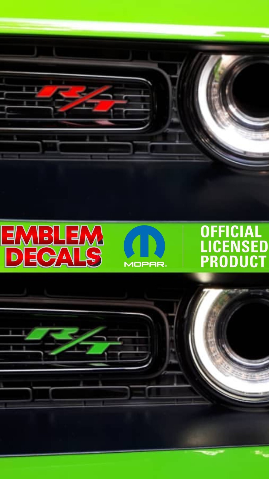Dodge Challenger R/T Grill Decal 15 16 2017 2018 2019 2020 2021 2022 2023