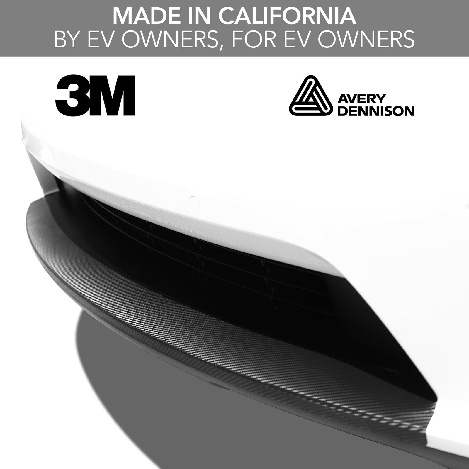 Front Lower Lip Wrap | Carbon Fiber Decal for Tesla Model S 2021-2025