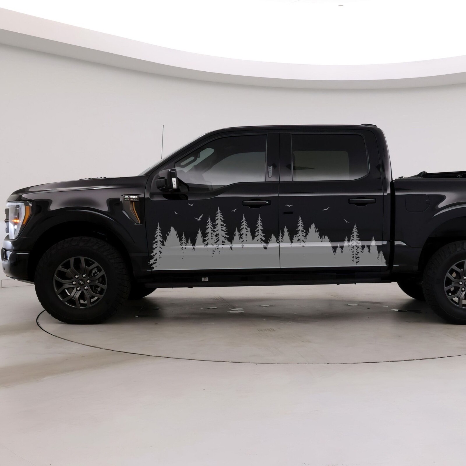 Overland Forest Woodland Off Road Truck Decal for 4Runner. Universal Fit.
