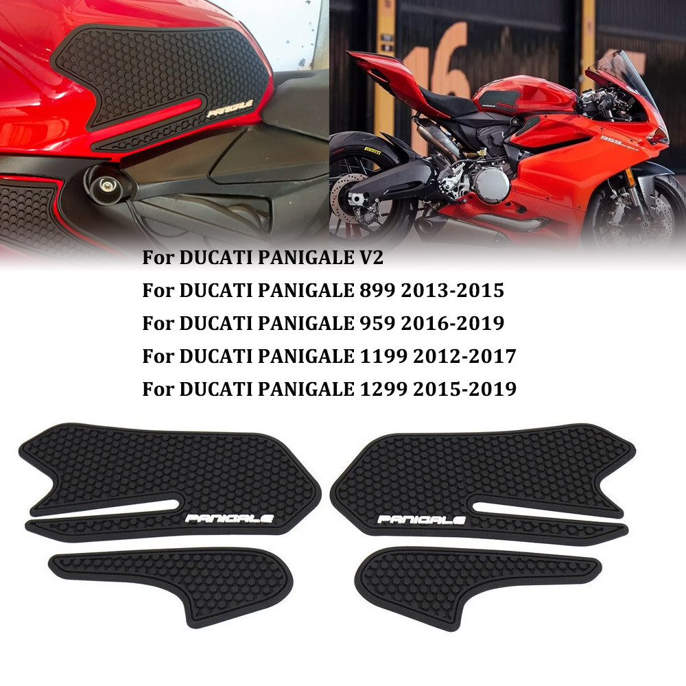 Traction Tank Pad set For DUCATI PANIGALE V2 899 959 1199 1299 Anti Slip Sticker