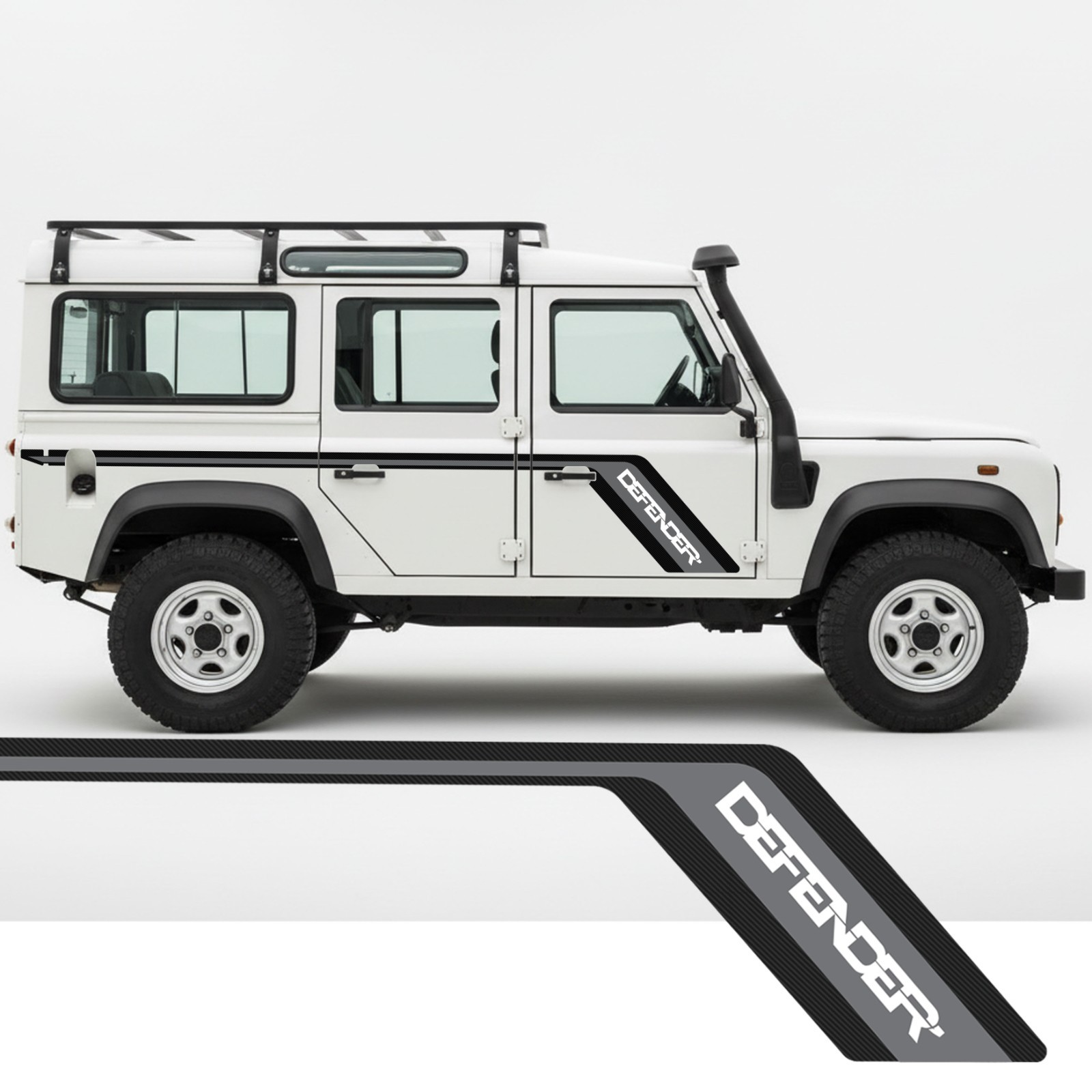 Land Rover DEFENDER 110 Stripes CARBON FIBRE SERIES. Full Set