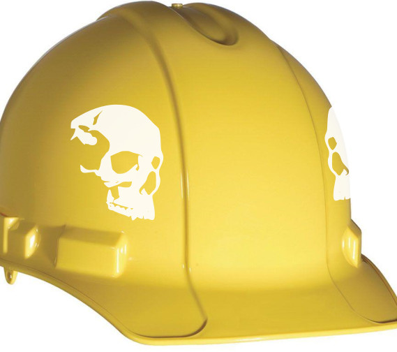 Skull (2) Hard hat decals Construction helmet decals, Contractor Sticker Skull#3