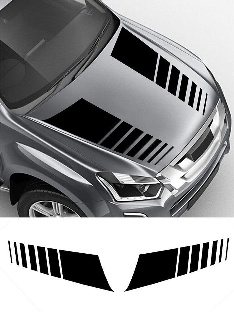 Racing Hood Stripes Decal Vinyl Stickers for Car SUV Truck Universal Fit