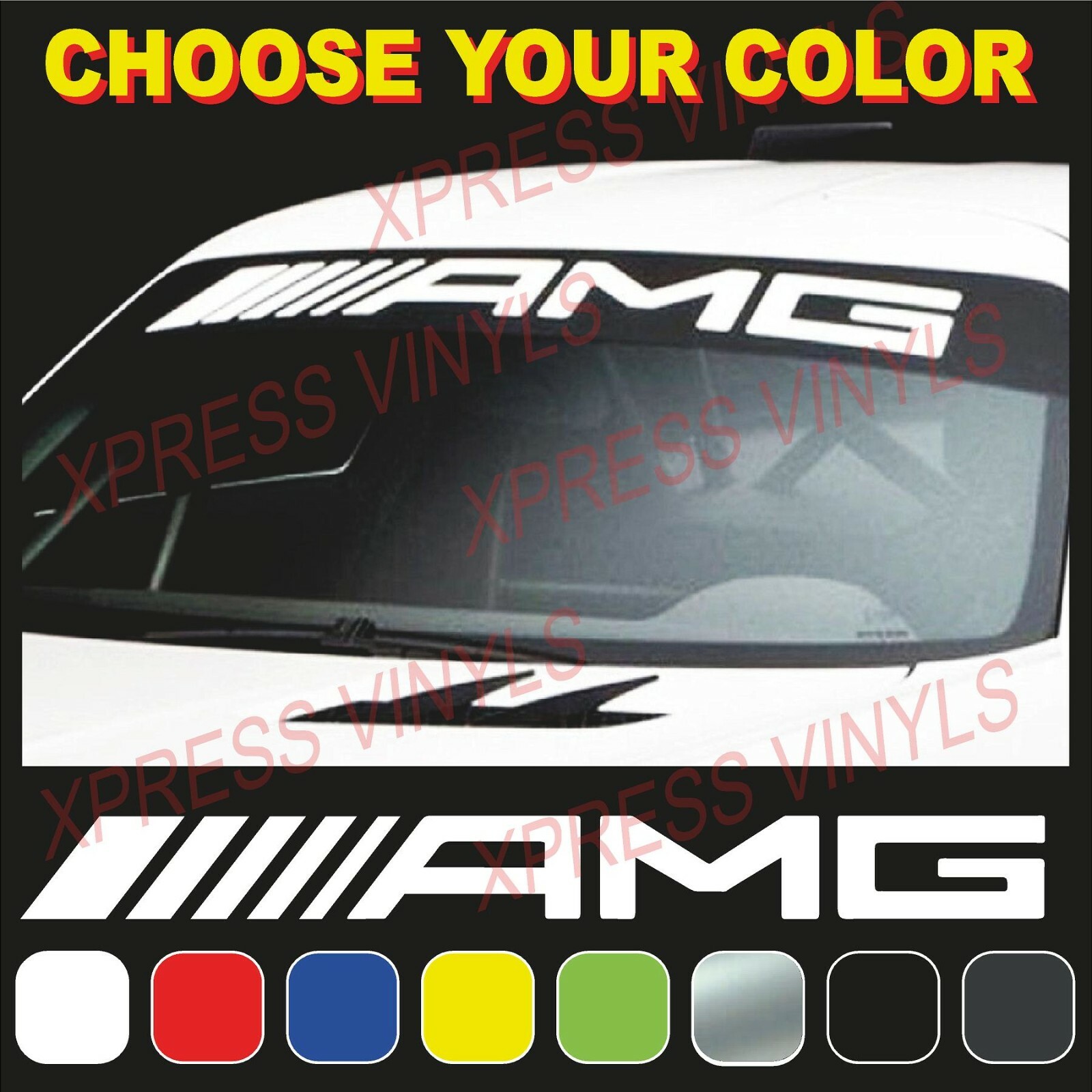 AMG Mercedes Benz Windshield Vinyl Decal Window Vehicle Sticker