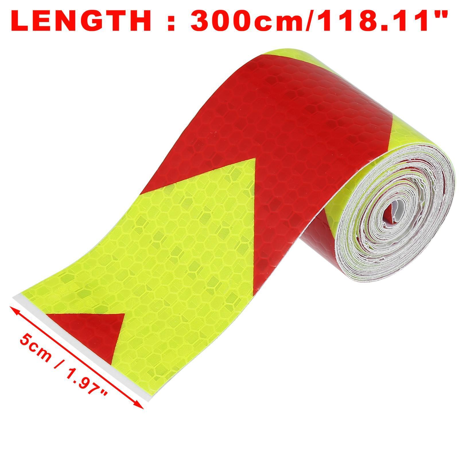 1pcs Reflective Safety Tape Adhesive Marking Signs for Cars Auto Red Green