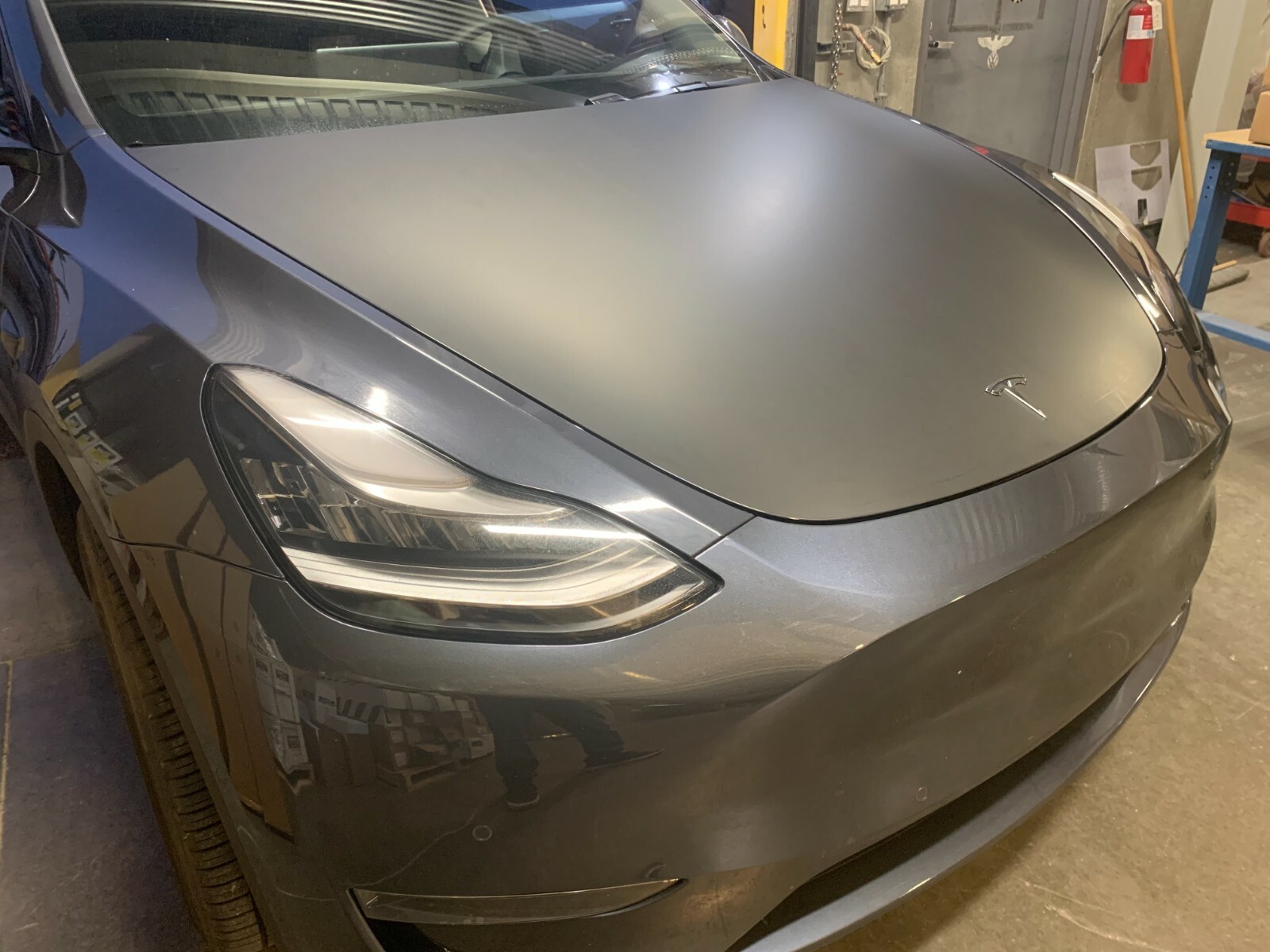 Hood Decal Film Wrap kit 3M 2080 for Tesla Model Y 2020-2021 Matte Black