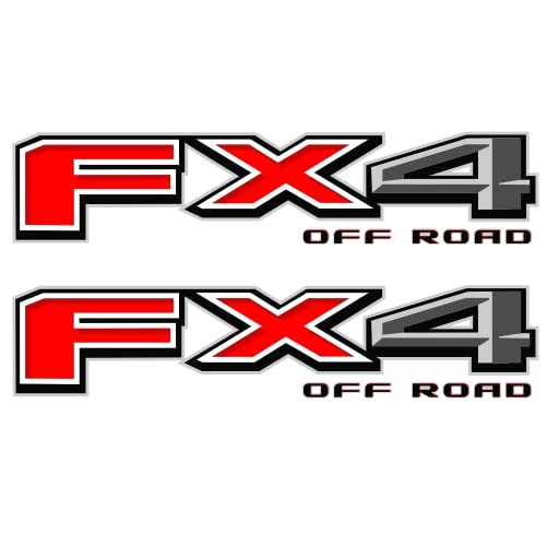 GOLD HOOK FX4 Off Road Bedside Decals Compatible with Ford F-150 ORIGINAL