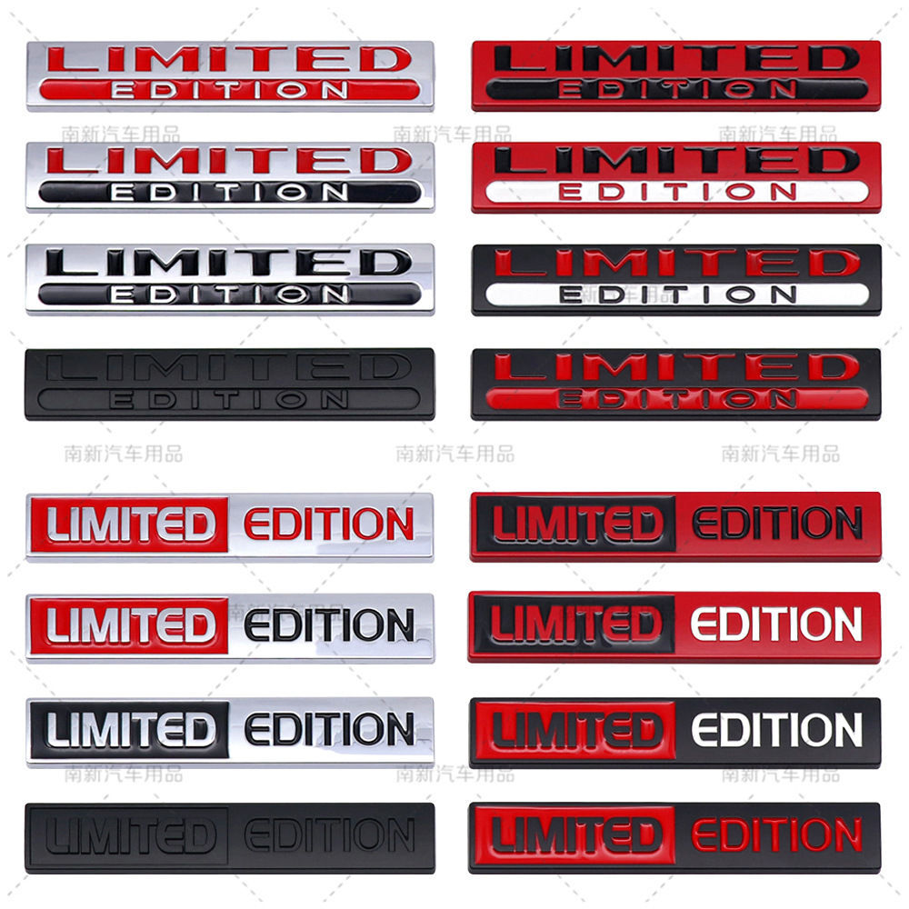 Metal Car Limited Special Edition Emblems Rear Trunk Lid Badges Decal Stickers