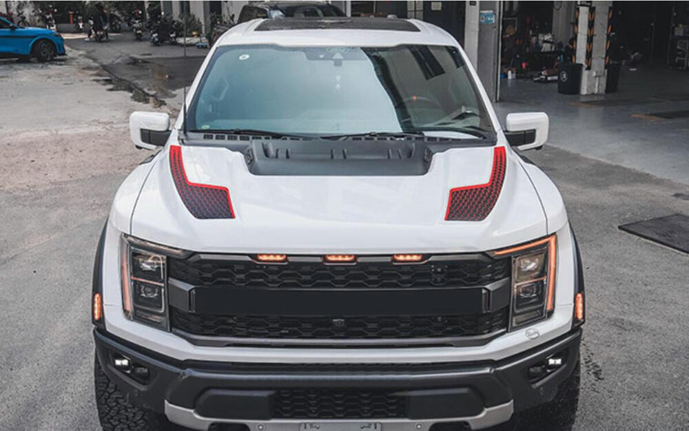Car Hood Sticker Trunk Stripe For Ford Raptor 2022 2023 Bed Box Decal Full Set
