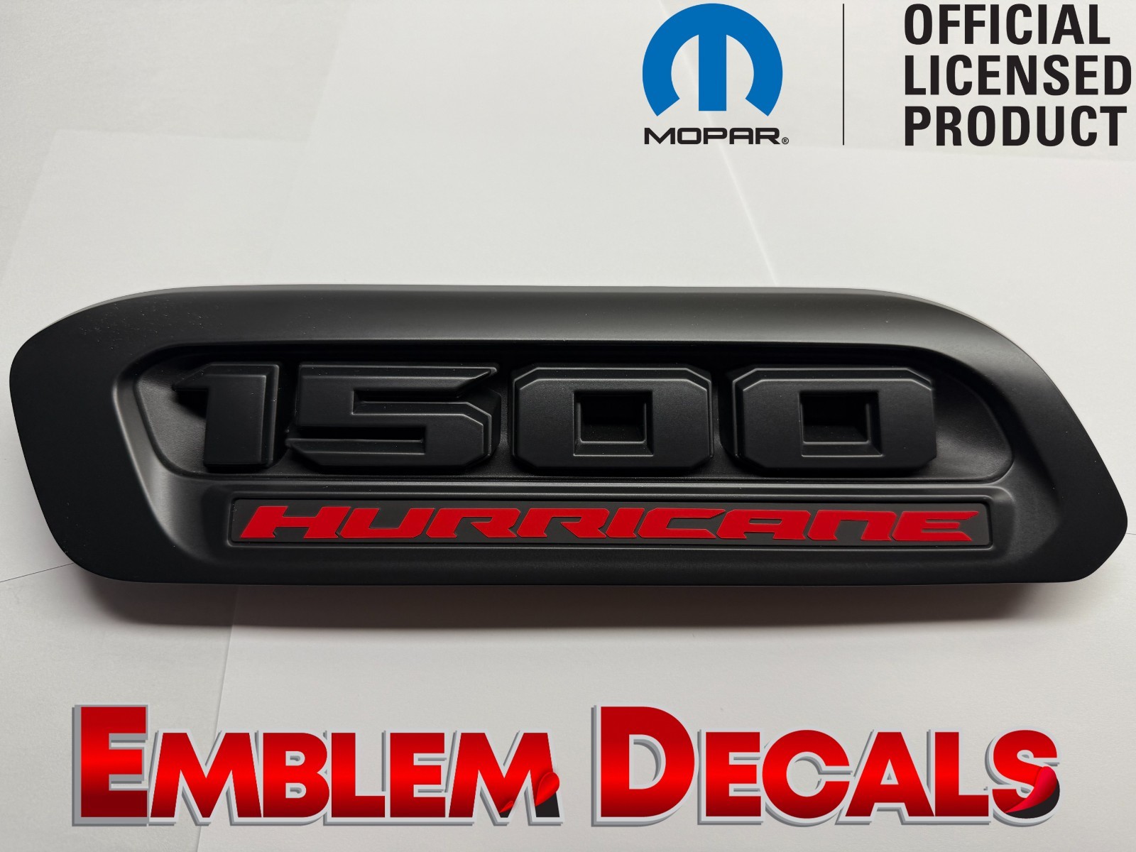 2026 RAM ” 1500 HURRICANE ” Standard Hood Emblems Overlay Decal Twin Turbo