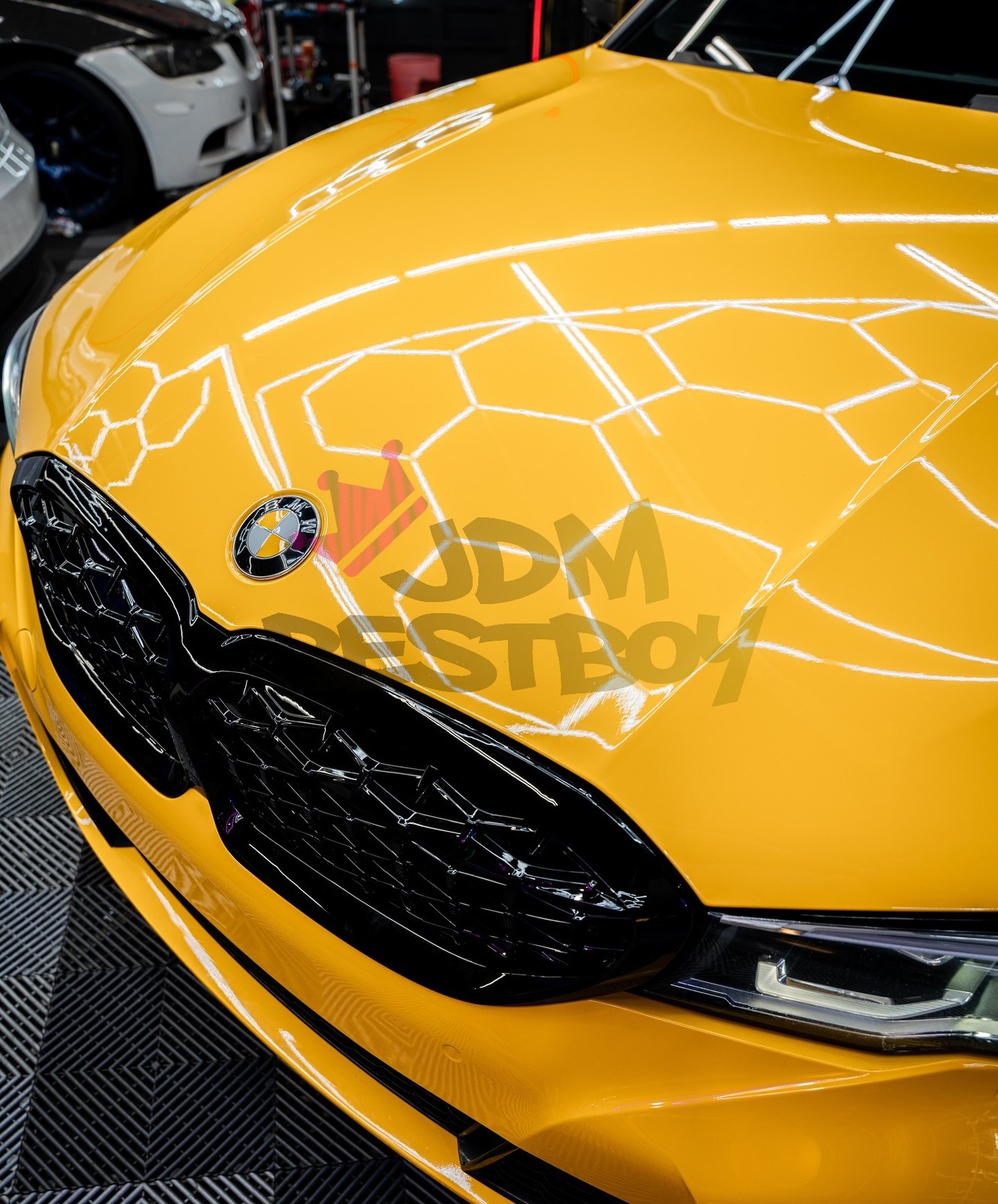 ESSMO PET Super Gloss Sunflower Yellow Car Vehicle Vinyl Wrap Decal Like Paint