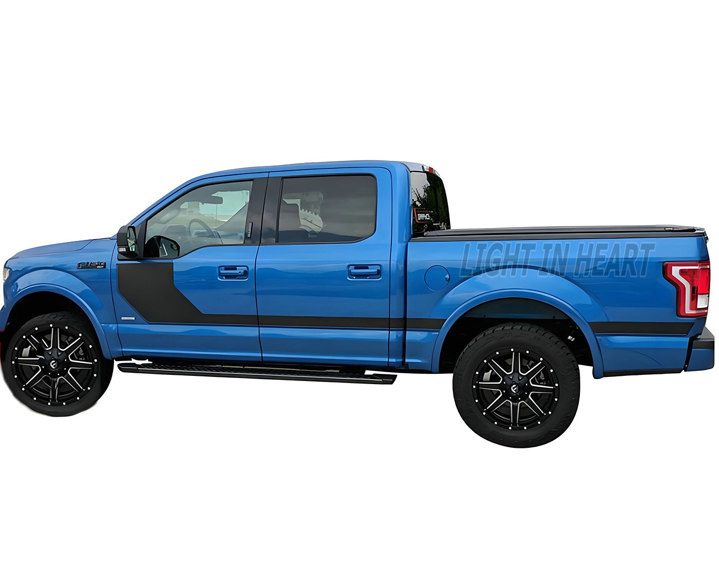 Fit For Ford F-150 Supercrew 5.7ft Graphics Sticker Pickup Trunk Side Stripes
