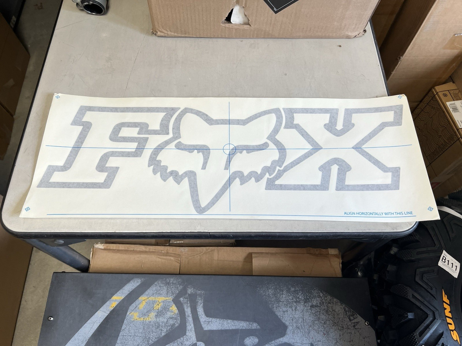 FOX RACING WINDOW DECAL 18 INCH
