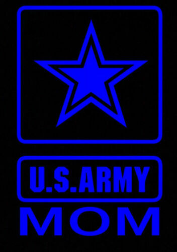 Army mom decal choose color military proud parent armed forces hero usa america