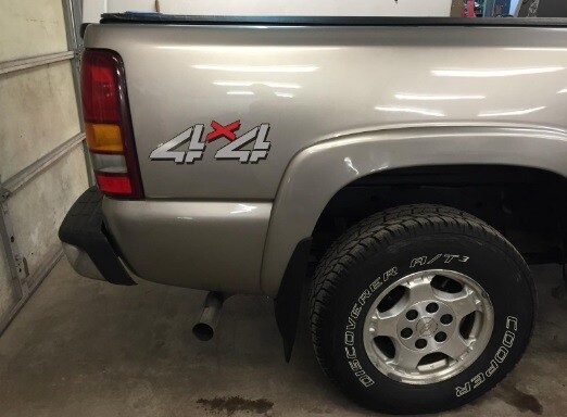 99 – 06 Sierra Silverado 4×4 decals – F – bed side truck stickers 1500 2500 HD