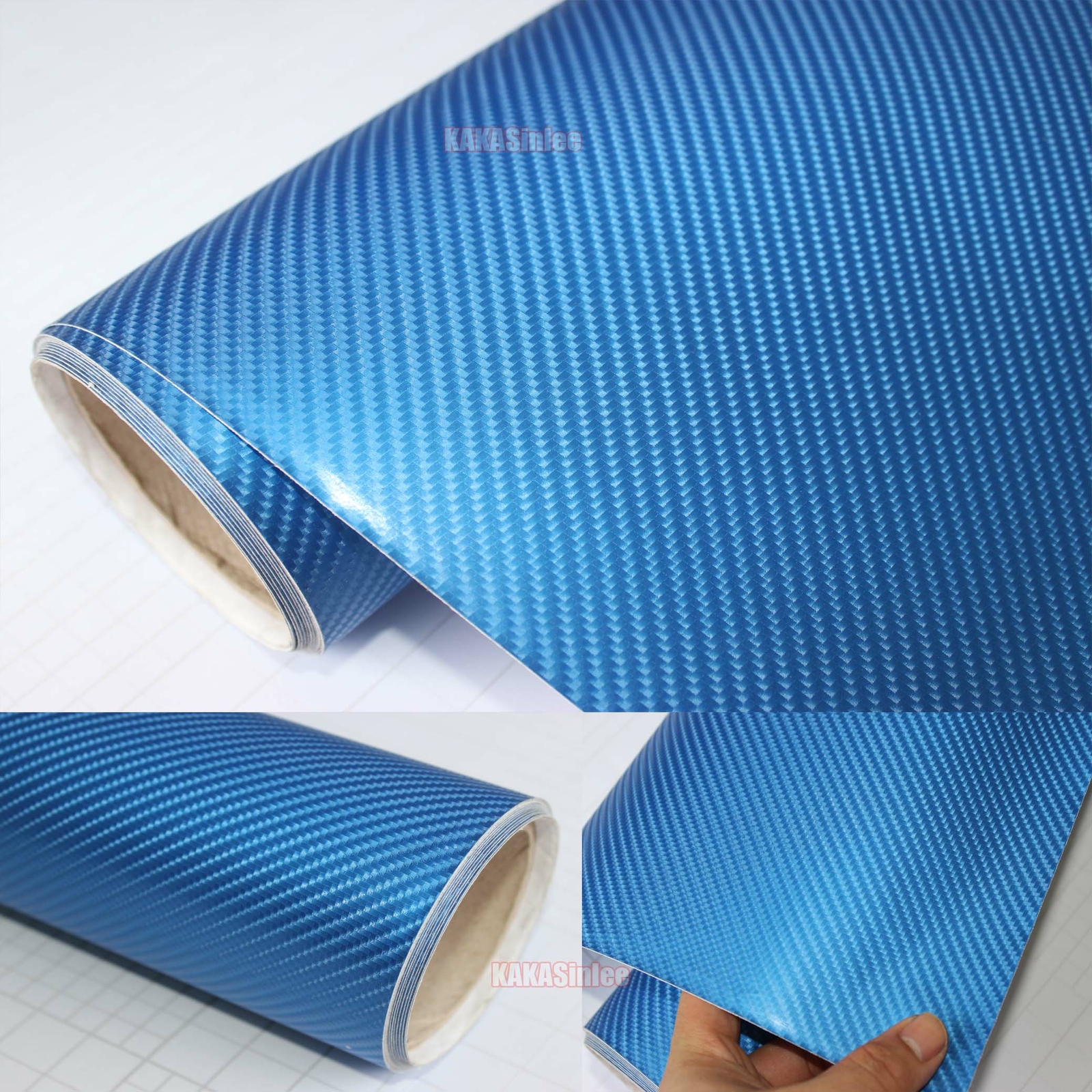 Blue / Full Car Wrap Pearl Metal Mirror Chrome Chameleon Vinyl Satin Sticker US