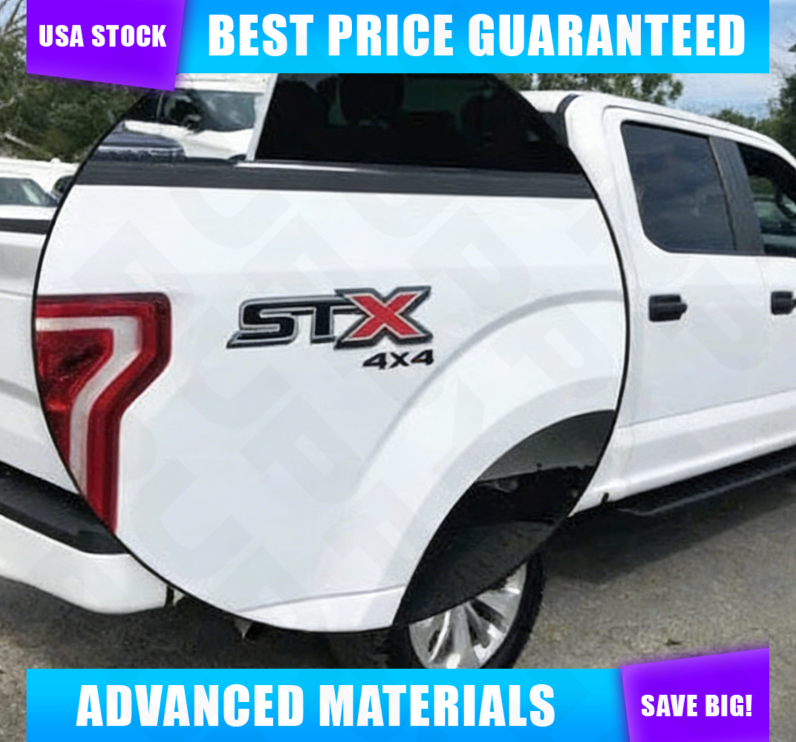 Set of 2 Decal Mods STX 4X4 Decals Stickers For F-150 2019-2020 Side Graphics