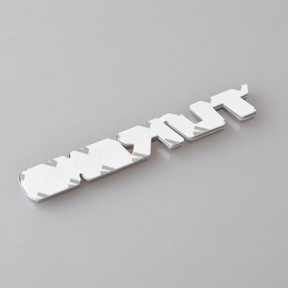 2PCS 3D TURBO Logo Chrome Metal Car Badge Emblem Decal Sticker Accessories Trim