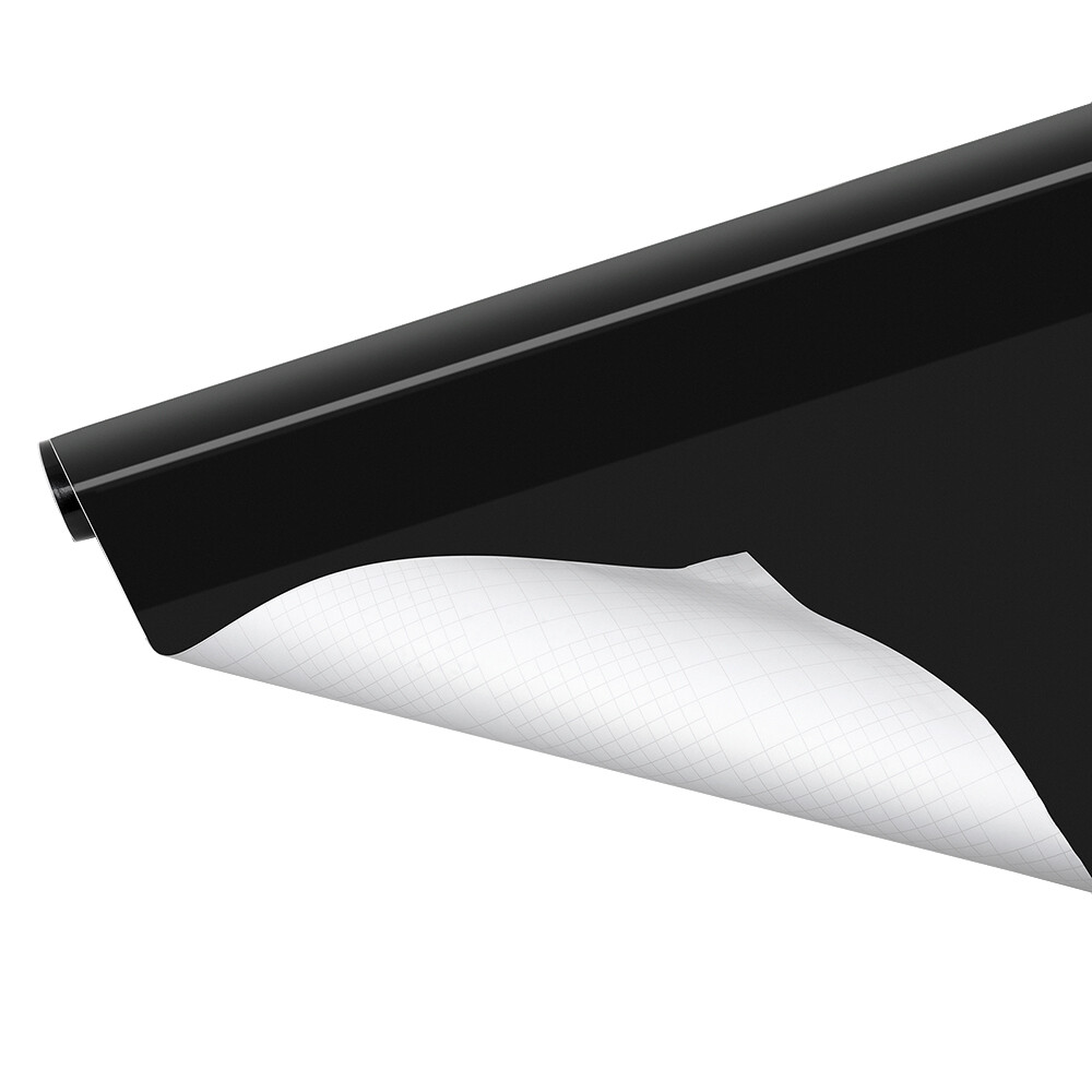 Premium High Gloss Black Vinyl Wrap Car Sticker Film Decal Bubble Free Universal
