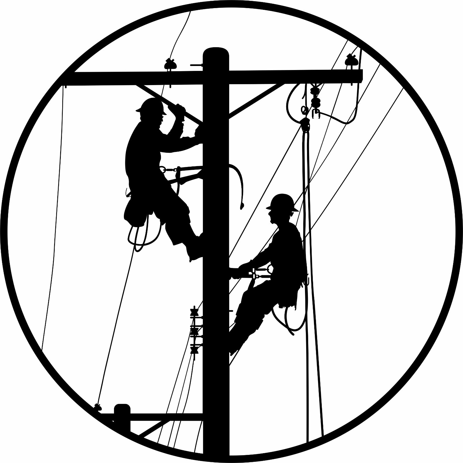 Lineman Electrician Linemen Power Pole Car Truck Window Vinyl Decal Sticker
