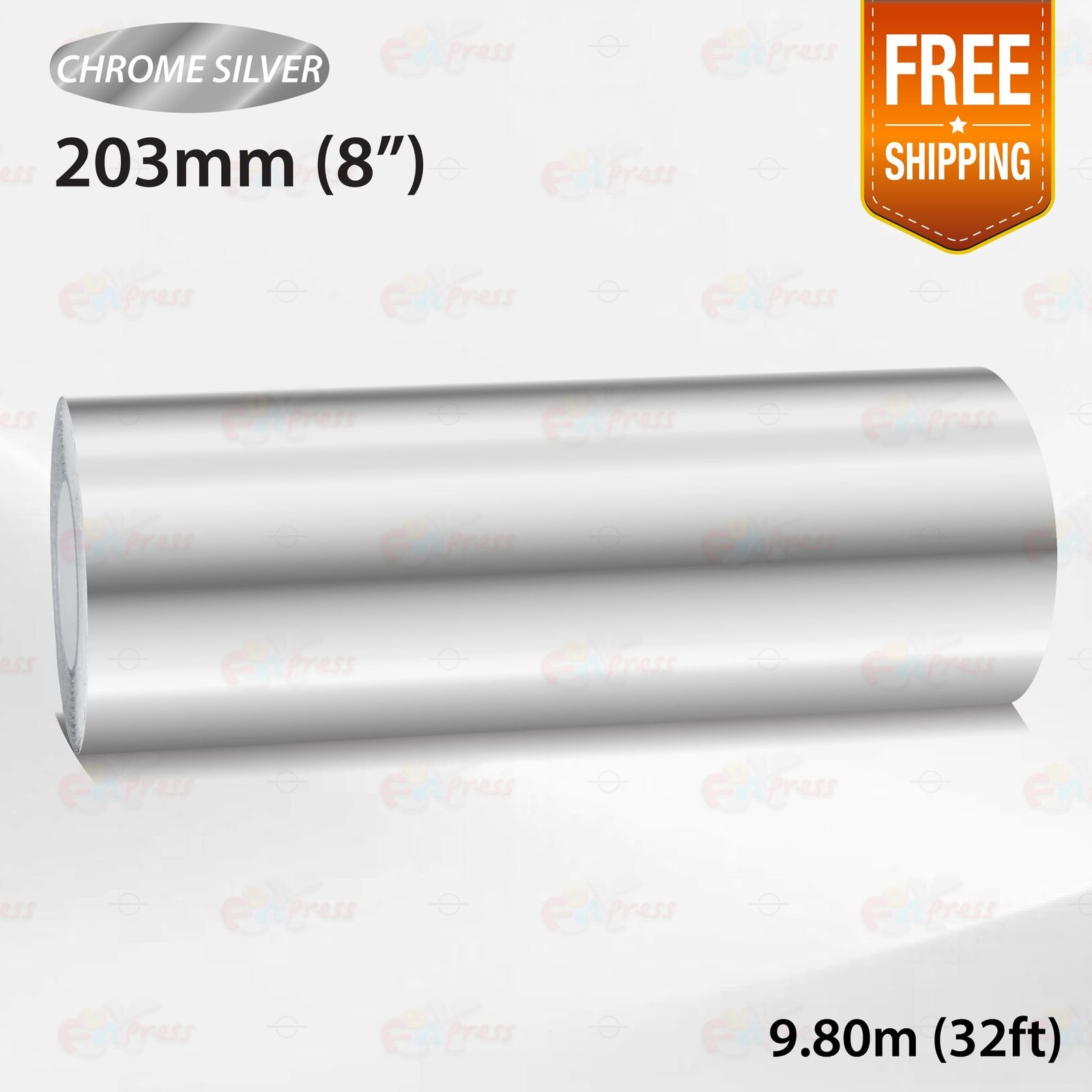 CHROME SILVER 8″ 203mm PIN STRIPE Car Model Streamline TAPE Decal Vinyl Sticker