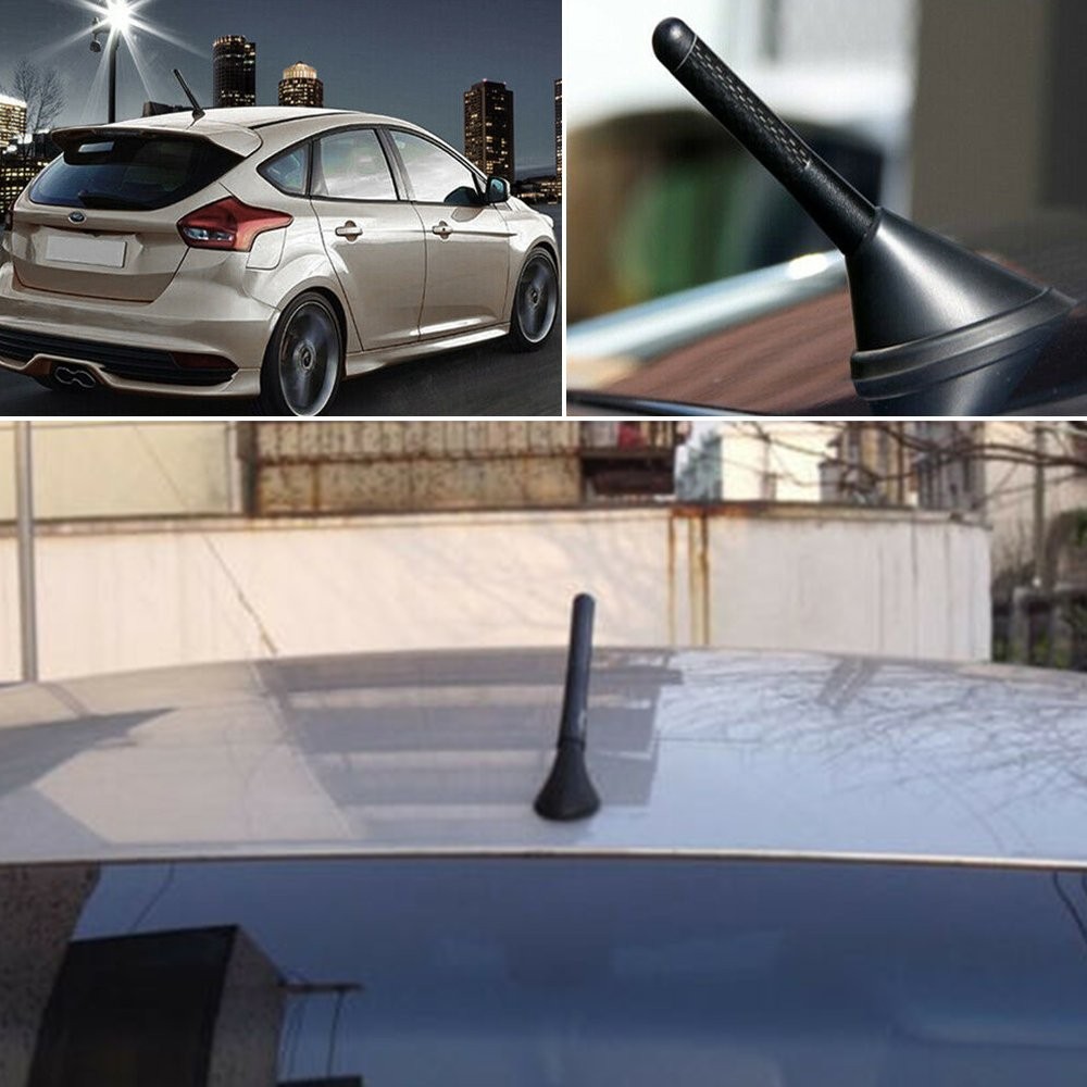 3″ Car Carbon Fiber Radio Aerial Bee Sting Mast Antenna For Ariel Arial Black H