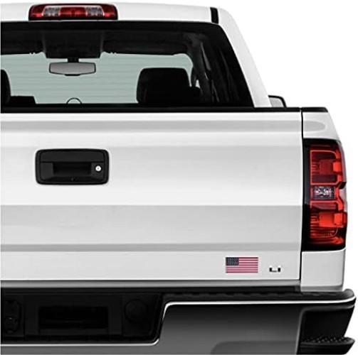Universal Fit Red/Blue American Flag Auto Emblem – Perfect for Cars & Trucks