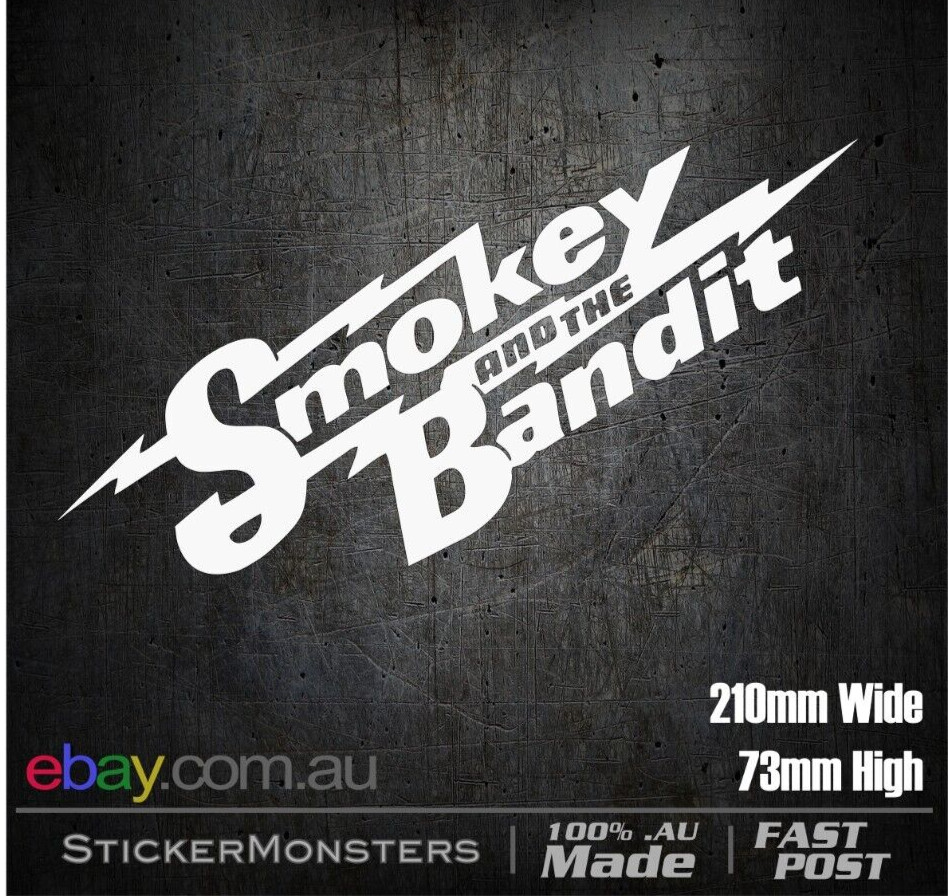 SMOKEY AND THE BANDIT Movie Sticker Decal 210mmW Trans AM Car Van Trailer.