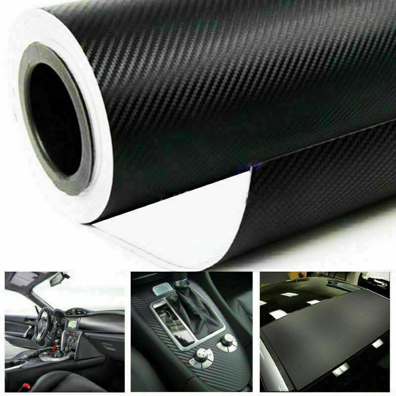 3D 4D Carbon Fiber Matte Vinyl Film Car DIY Wrap Sheet Roll Film Sticker Decal#