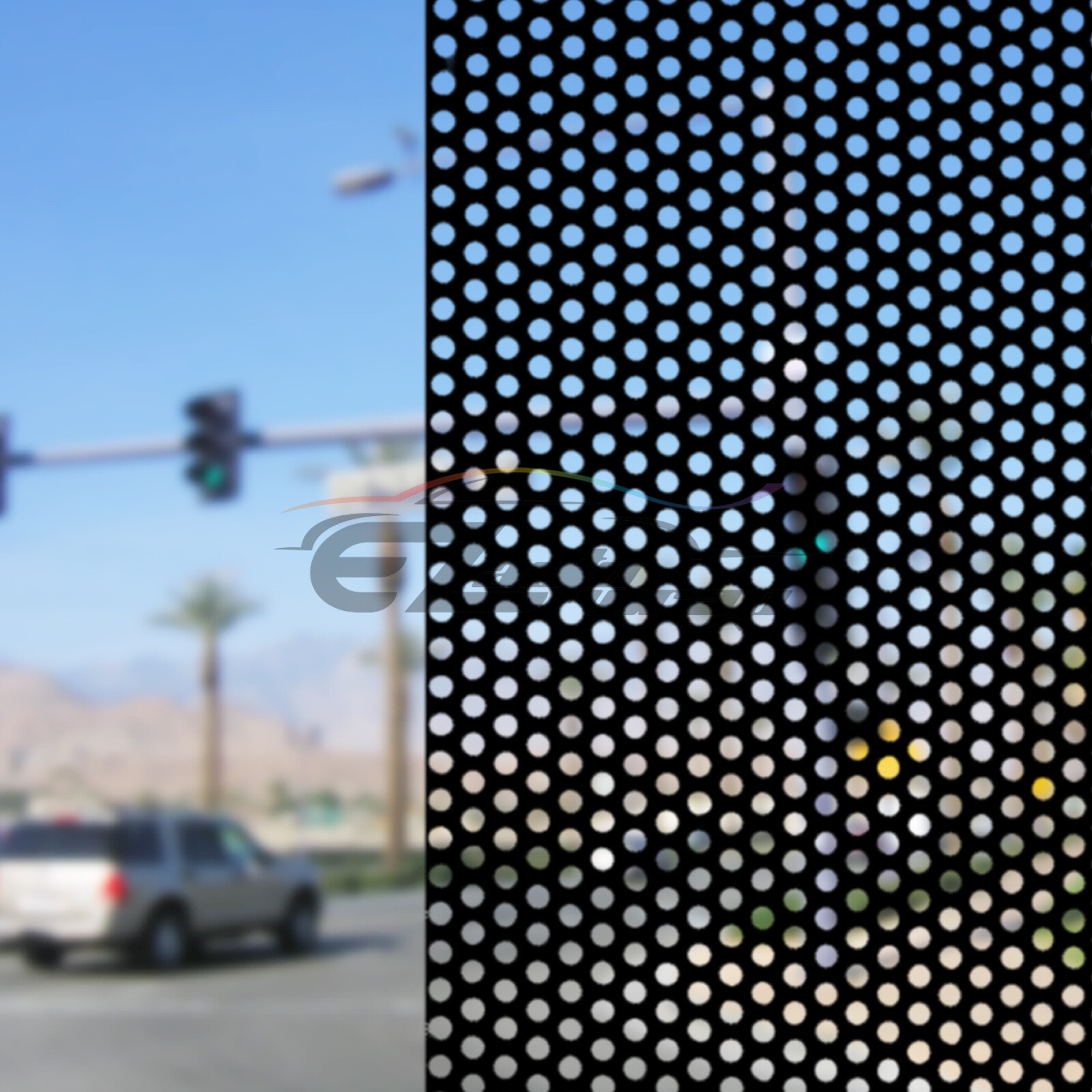 Perforated One Way Vision White Print Media Vinyl Window Decal Sticker Sheet