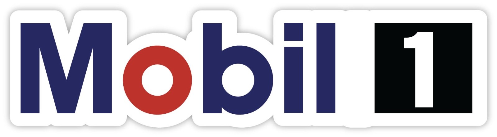Mobil 1 sticker decal 8″ x 2″