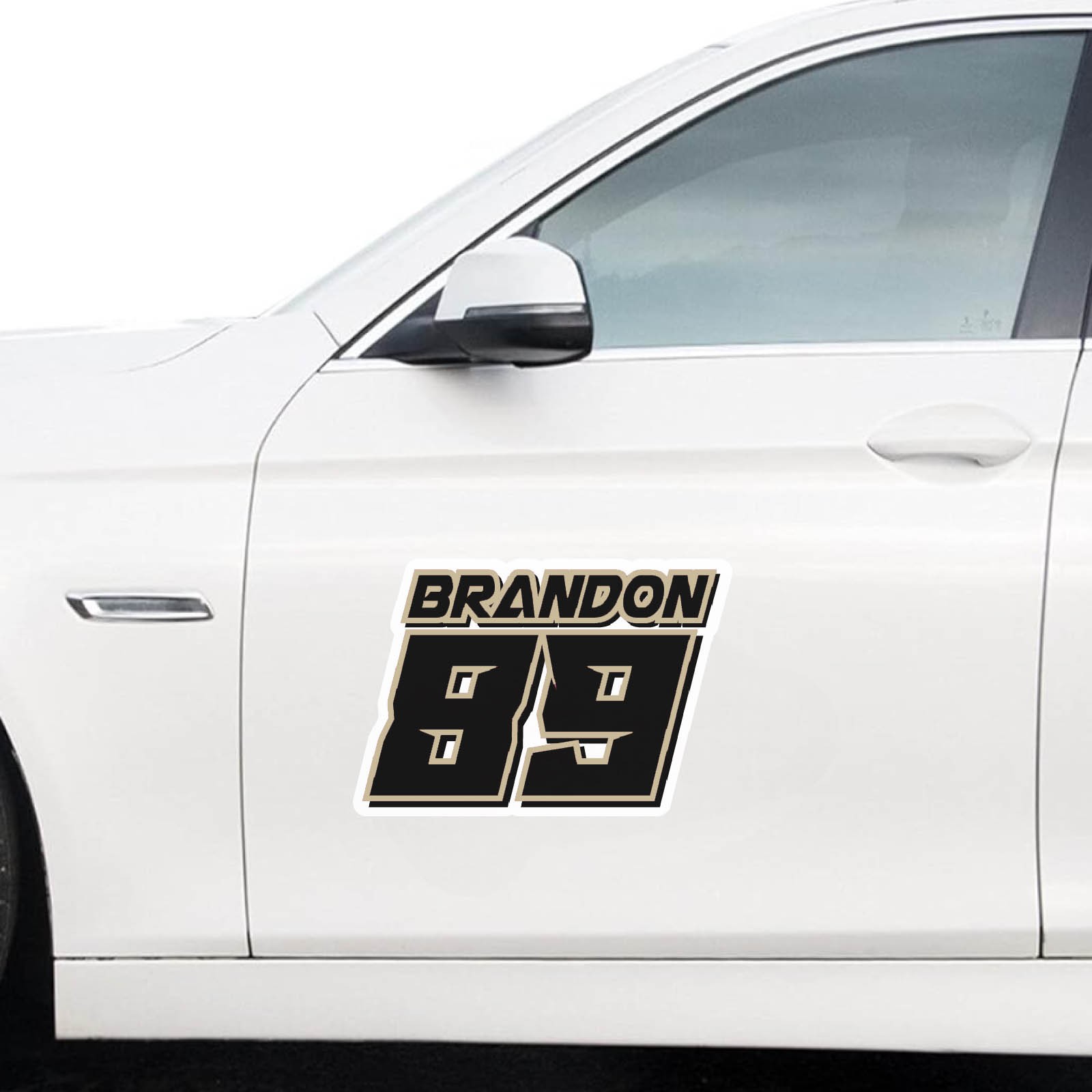 Number Name Stickers 12 inch Height x1 For Autocross Rally Sports Cars