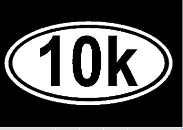 10k marathon Decal Vinyl Car Window Sticker ANY SIZE
