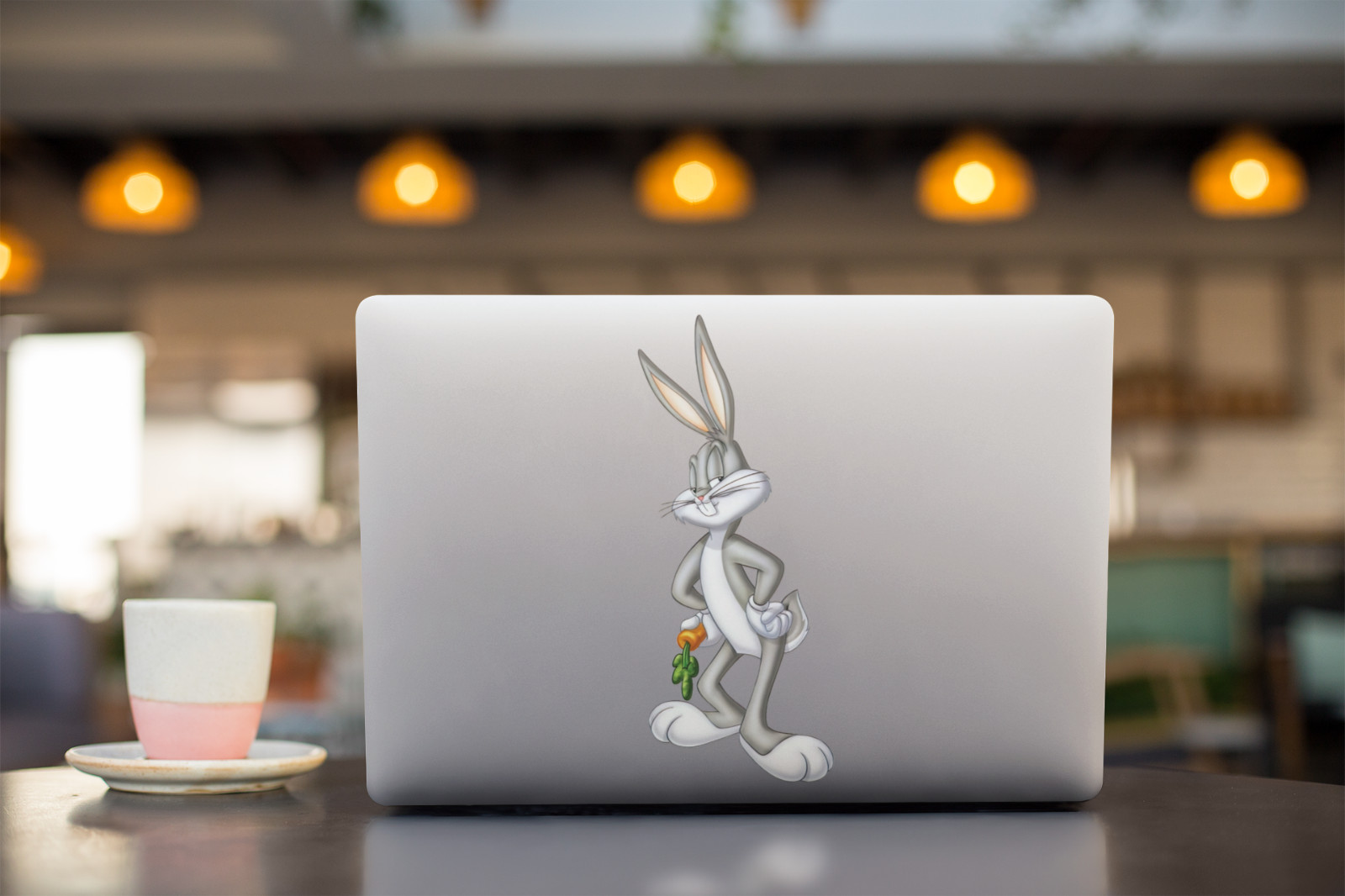 Bugs Bunny with Carrot Vinyl Decal Cartoon Laptop Large Sticker Multiple Sizes
