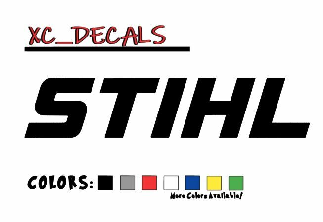 STIHL Tools (x2) PAIR Decal Vinyl Logo Sticker Graphics Drill Impact