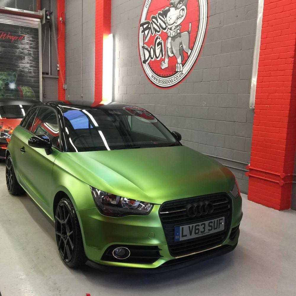 KPMF K75400 Matte Viper Green Metallic Vinyl Car Wrap | K75542