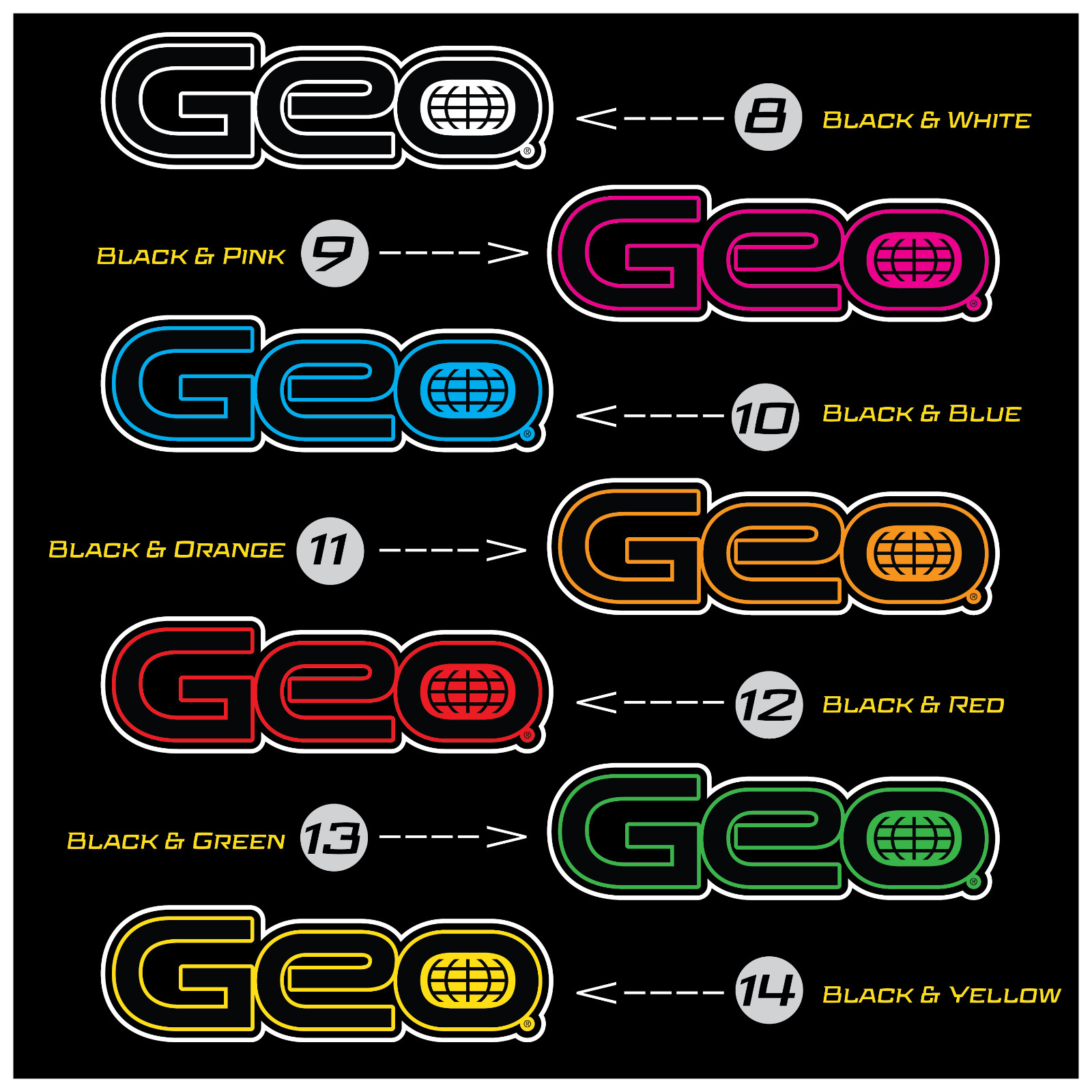 Tracker Logo Decal for Car Truck Window Geo Sticker | Set of 2 Pick your Color