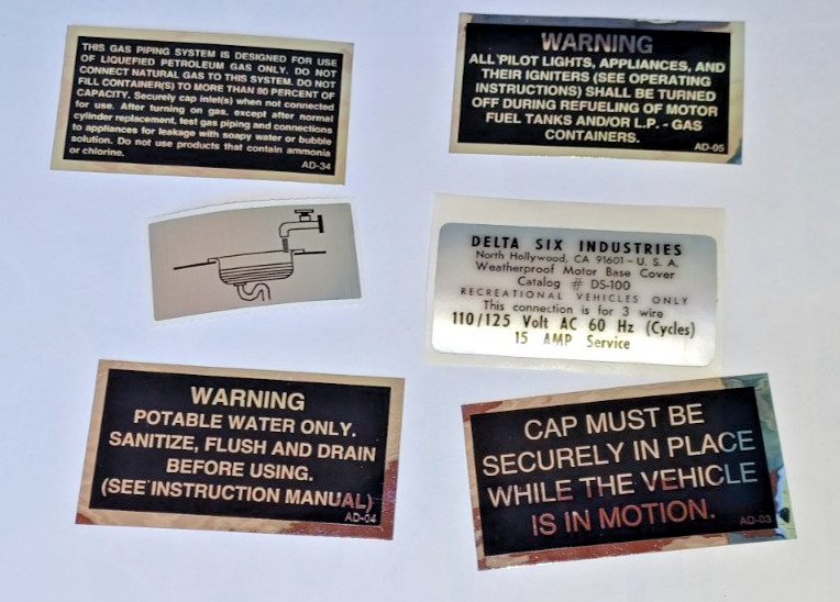 VOLKSWAGEN T1 T2 VANAGON EUROVAN WESTFALIA – RESTORATION EXTERIOR LABEL KIT – VW